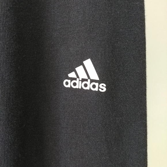 Adidas Essential Leggings 3 Stripes Black Size Medium Cotton - Picture 8 of 12